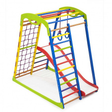 Детский спорткомплекс SportBaby SportWood Plus-1 деревянный 130х85х132 см для дома