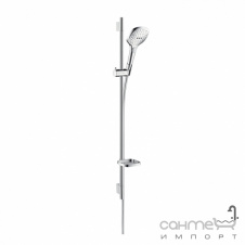 Душовий гарнітур Hansgrohe Raindance Select E 120 EcoSmart / Unica'S Puro 0,90 м 26623400 білий/хром