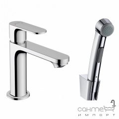 Смеситель для раковины с гигиеническим душем Hansgrohe Rebris S 72215000 хром Обухів