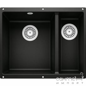 Гранитная кухонная мойка Blanco Silgranit Rotan 340/160-U 523077 антрацит