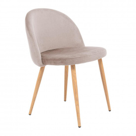 М'який стілець Richman Роббі велюр какао на ніжках лофт