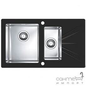 Кухонная мойка стеклянная Alveus Karat 20L 1102772 black черная
