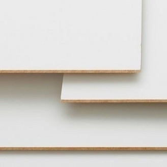 ЛХДФ з одностороннім покриттям 2800х2070х2,5 мм білий (Польща)