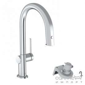 Смеситель для кухни с подключением для фильтрованной воды Hansgrohe Aqiuttura M91 76803000 хром