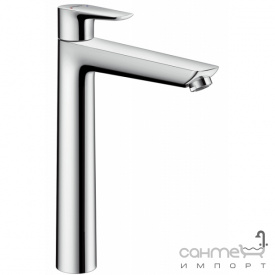 Высокий смеситель для раковины без сливного гарнитура Hansgrohe Talis E 71717000 Хром