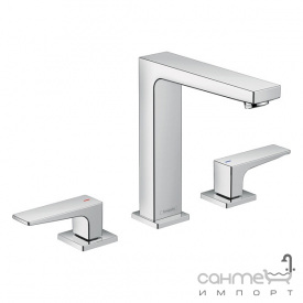 Смеситель для раковины на 3 отверстия Hansgrohe Metropol 32515000 хром