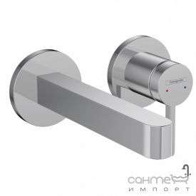 Смеситель для раковины скрытого монтажа Hansgrohe Finoris 180 76051700 матовый белый