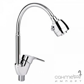 Смеситель для кухни с гибким изливом Lidz LIDZCRM224000804 хром