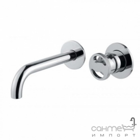 Смеситель для раковины скрытого монтажа с изливом 19 см Bugnatese Millenovecinquanta MILCR4651 хром