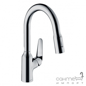 Смеситель для кухни с выдвижным изливом Hansgrohe Focus M429-H180 71801000 хром