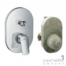 Смеситель для ванны скрытого монтажа с внутренней частью Hansgrohe Logis 71409000 хром