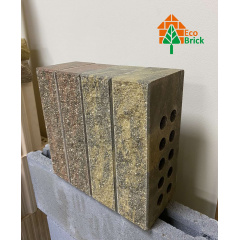 Кирпич облицовочный пустотелый ECOBRICK колор-микс мраморный Шостка