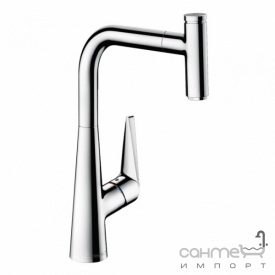 Смеситель для кухни с вытяжным изливом Hansgrohe Talis Select M51 Eco 72826000 хром