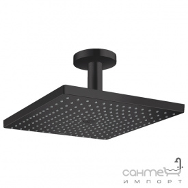 Верхний душ с кронштейном Hansgrohe Raindance E 300 1jet 26250670 матовый черный