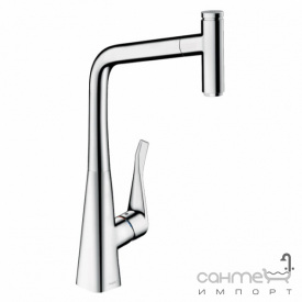 Смеситель для кухни с вытяжным изливом Hansgrohe Metris Select M7114786000 хром