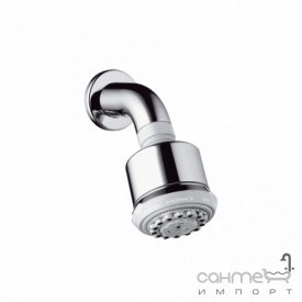 Верхний душ с держателем Hansgrohe Clubmaster 27475000 (самоочистка при переключении)