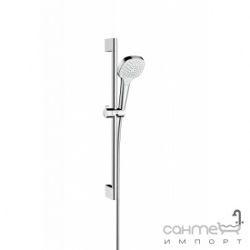 Душевой гарнитур версия EcoSmart Hansgrohe Croma Select E Vario 26583400 белый/хром