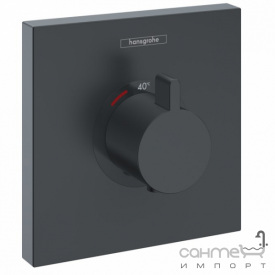 Внешняя часть термостата для душа Hansgrohe Shower Select 15760670 матовый черный