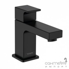 Кран на одну воду для раковины Hansgrohe Vernis Shape 71592670 матовый черный