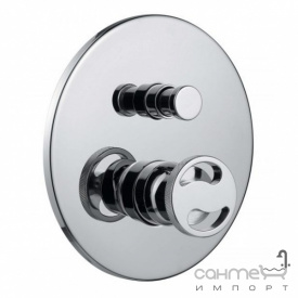 Смеситель для ванны скрытого монтажа Bugnatese Millenovecinquanta 4672 OP nero матовый черный