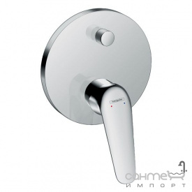 Смеситель для ванны и душа скрытого монтажа Hansgrohe Novus 71045000 хром