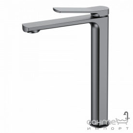 Смеситель для раковины высокий Volle Solo 1510.011305 pistola gris вороненая сталь