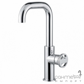 Смеситель для раковины высокий Bugnatese Millenovecinquanta 4613 NS никель браш