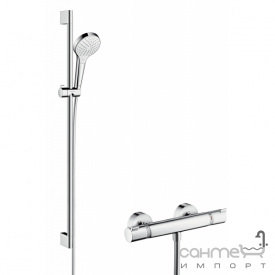 Душевой комплект Hansgrohe Croma Select S Vario Combi Set 0.90 m 27014400 белый/хром