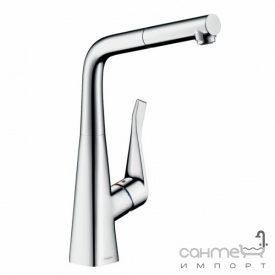 Смеситель для кухни с вытяжным изливом Hansgrohe Metris M71 14781000 хром