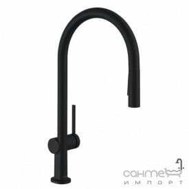 Смеситель для кухни с вытяжным изливом Hansgrohe Talis M54 72842670 матовый черный