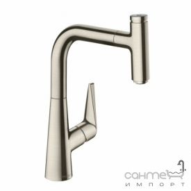 Смеситель для кухни с вытяжным изливом Hansgrohe Talis Select M51 72822800 нержавеющая сталь