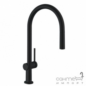 Смеситель для кухни с вытяжным изливом Hansgrohe Talis M54 72803670 матовый черный, S-Box