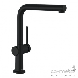 Смеситель для кухни с вытяжным изливом Hansgrohe Talis M54 72808670 матовый черный