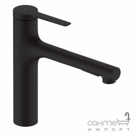Смеситель для кухни с вытяжным изливом Hansgrohe Zesis M33 74804670 матовый черный, S-Box lite