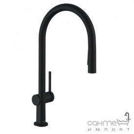 Смеситель для кухни с вытяжным изливом Hansgrohe Talis M54 72801670 матовый черный, S-Box