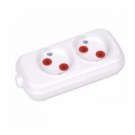 Колодка Teb Electrik 2 розетки без заземления (200-200-203)