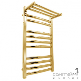 Водяной полотенцесушитель Laris Гранд с полкой П11 71207603B бронза