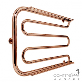Полотенцесушитель водяной с боковым подключением Laris Фокстрот П 800х600 бронза