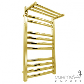 Водяной полотенцесушитель Laris Гранд с полкой П11 71207603G золото