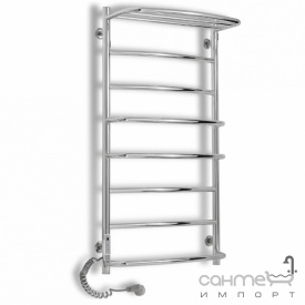 Электрический полотенцесушитель Laris Еврофлеш с полкой П8 500х1000 S хром, подключение справа