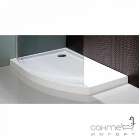 Душевой поддон из литого мрамора Balteco Visio низкий правосторонний