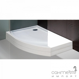 Душовий піддон із литого мармуру Balteco Visio високий правосторонній