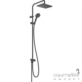 Душевая стойка без смесителя Hansgrohe Vernis Shape Reno EcoSmart 26289670 матовая черная