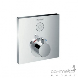 Внешняя часть термостата для душа Hansgrohe Shower Select 15762000 с запорным вентилем