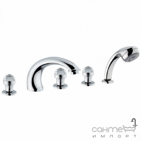 Смеситель для ванны на 5 отверстий Bugnatese Axo Fenice 680F BR бронза