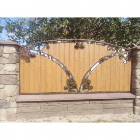 Забор кованый Веста за проф листом