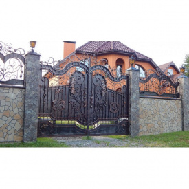 Ворота кованые Волинь