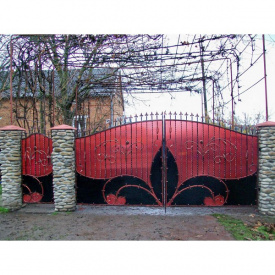 Ворота кованые Опера-3 без пластику