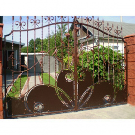 Ворота кованые Лілія