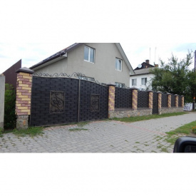 Ворота кованые Плетенка3